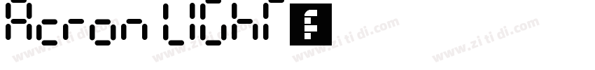 Acron light字体字体转换
